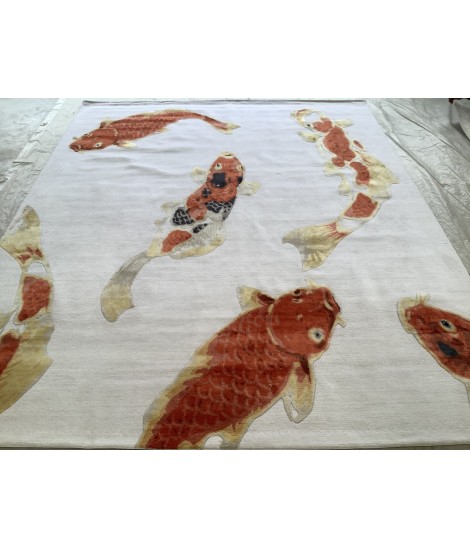 One-of-a-Kind  Fish 543483 Cream - Orange